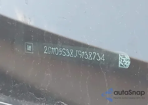 2018 Chevrolet Impala 1Lt из США, поврежденный, VIN 2G1105S38J9138734